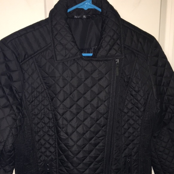 Like New Ashley Premium Textured Quilted Moto Jacket S M - Picture 2 of 11